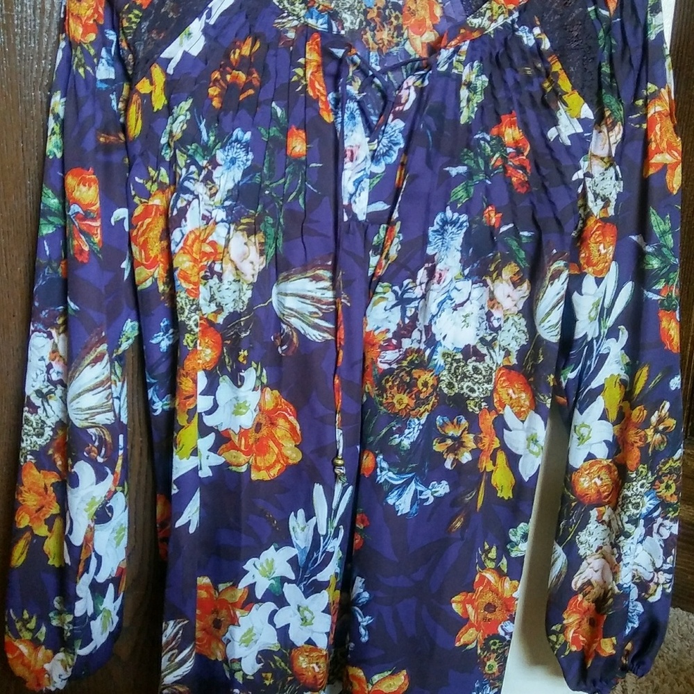 Large floral shirt