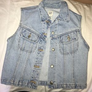 Gap light-wash Jean vest