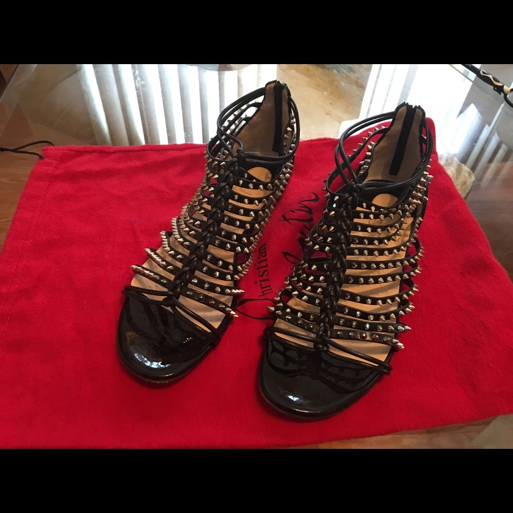 Christian Louboutin Millaclou black studded sandal