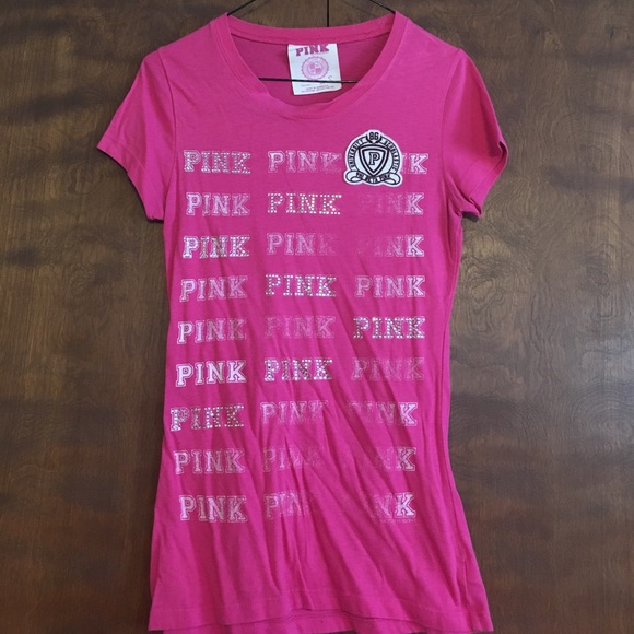 PINK SALE! Victoria's Secret Pink Graphic T-Shirt - Picture 1 of 4