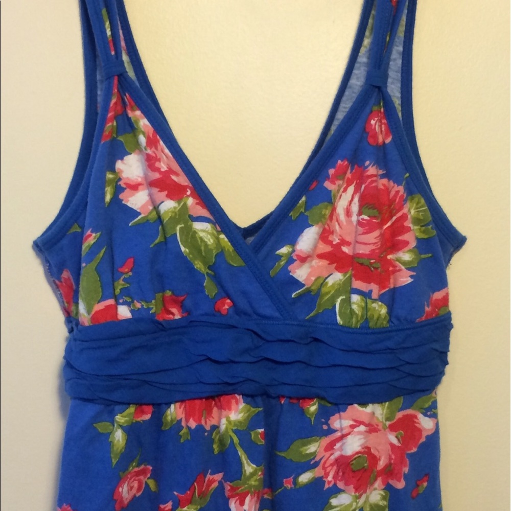 Floral Print Abercrombie and Fitch baby doll tank
