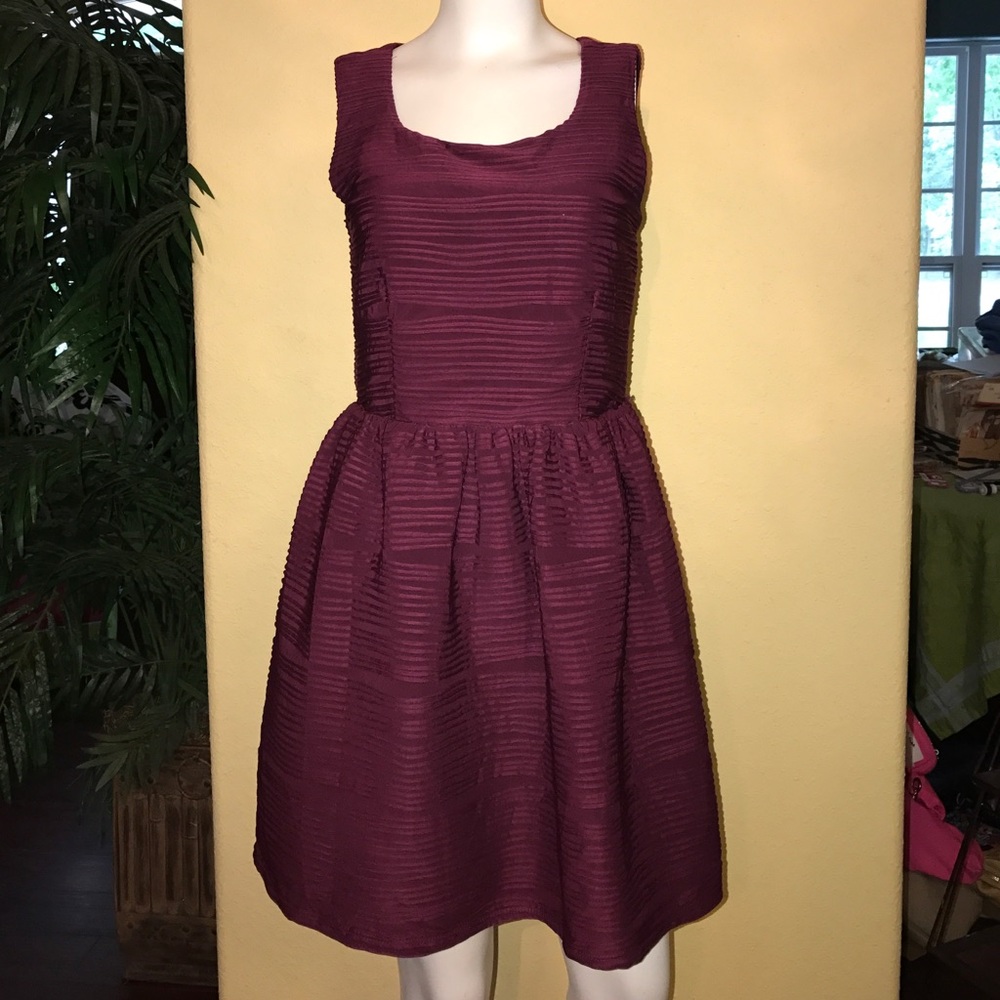 Burgundy Dress sz L