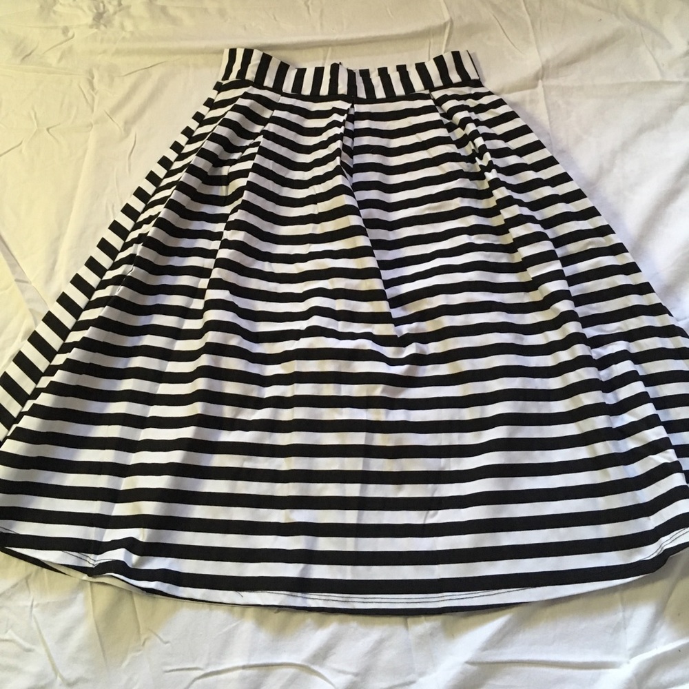 Black and white skirt