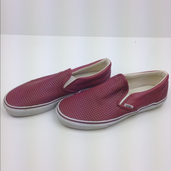 Vans Shoes - Vans Slip-on loafer, Dark Red- USED