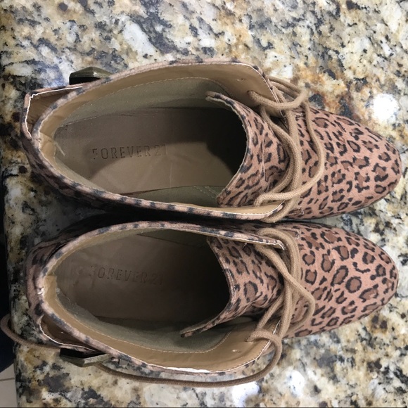 Forever 21 Cheetah Print Booties - Picture 5 of 5