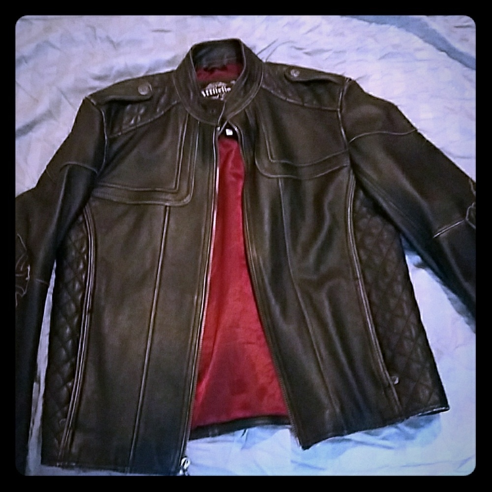 Leather Affliction "Day Tripper" biker jacket