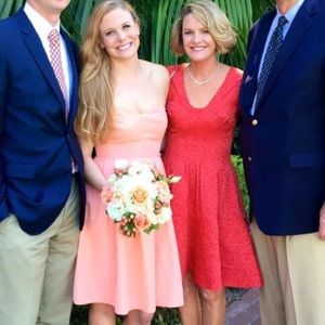 Jcrew Coral strapless dress