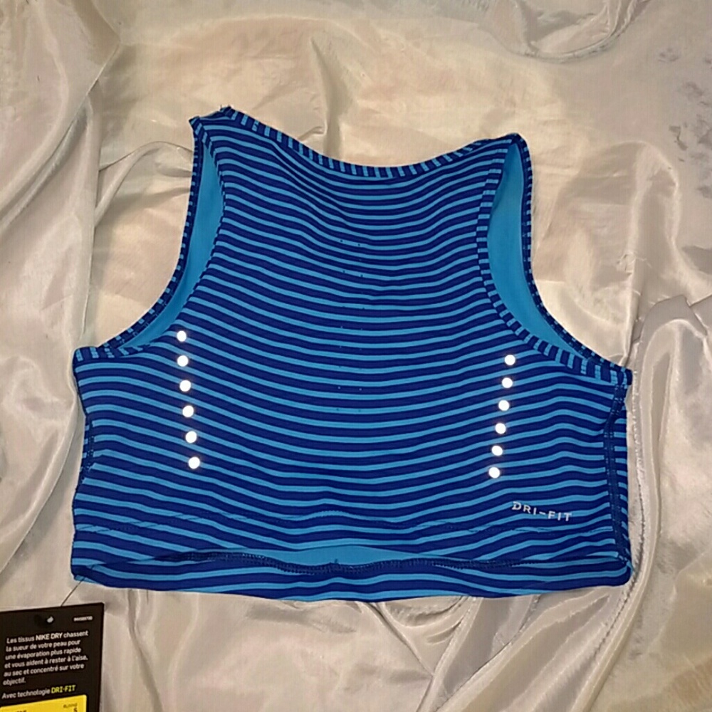 Hold ize L Nike womens power running tank NWT blue - Picture 2 of 6