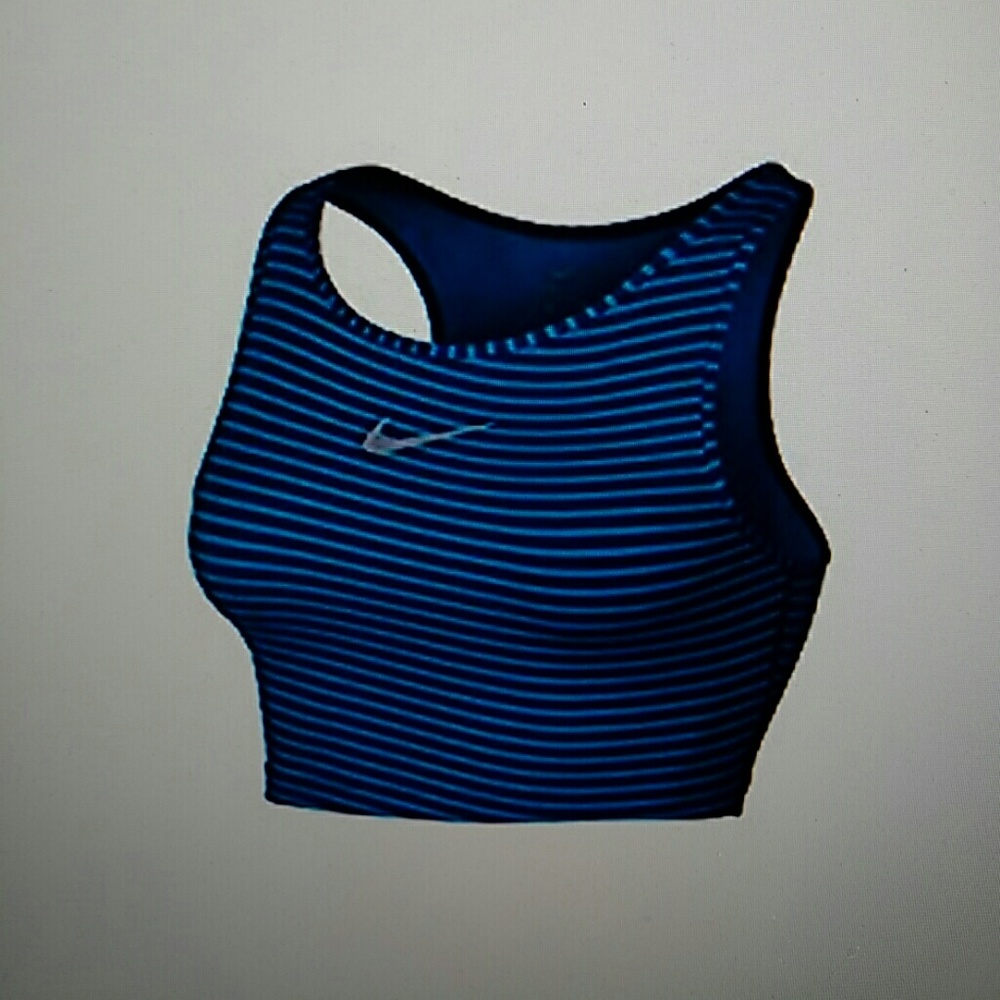 Hold ize L Nike womens power running tank NWT blue - Picture 5 of 6