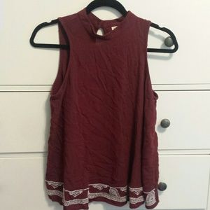 Mossimo maroon top