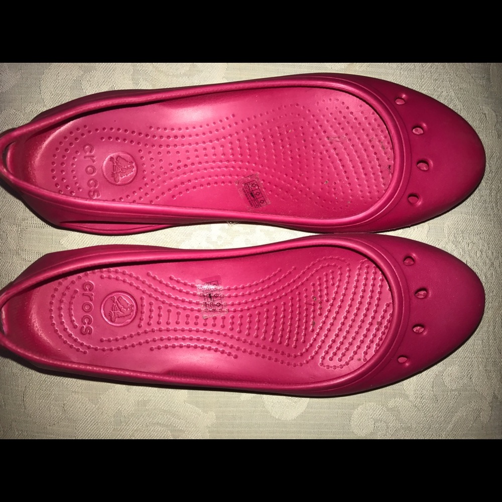 Pink Crocs