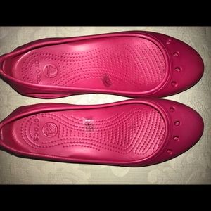 Pink Crocs