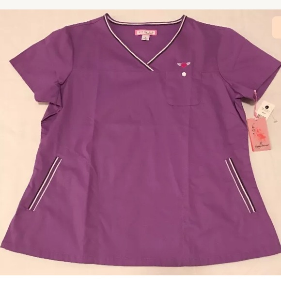 koi by Kathy Peterson Tops Koi Kathy Peterson Ashley Purple Womens