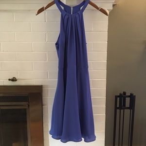 Express Fit and Flare Halter Dress