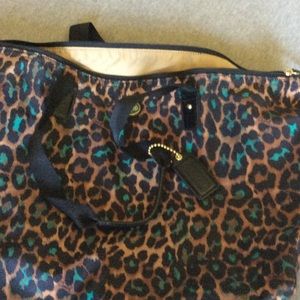 Brand new coach tote, leopard print