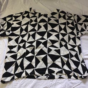 Black and white tee shirt