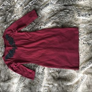Forever 21 Burgundy Holiday Dress