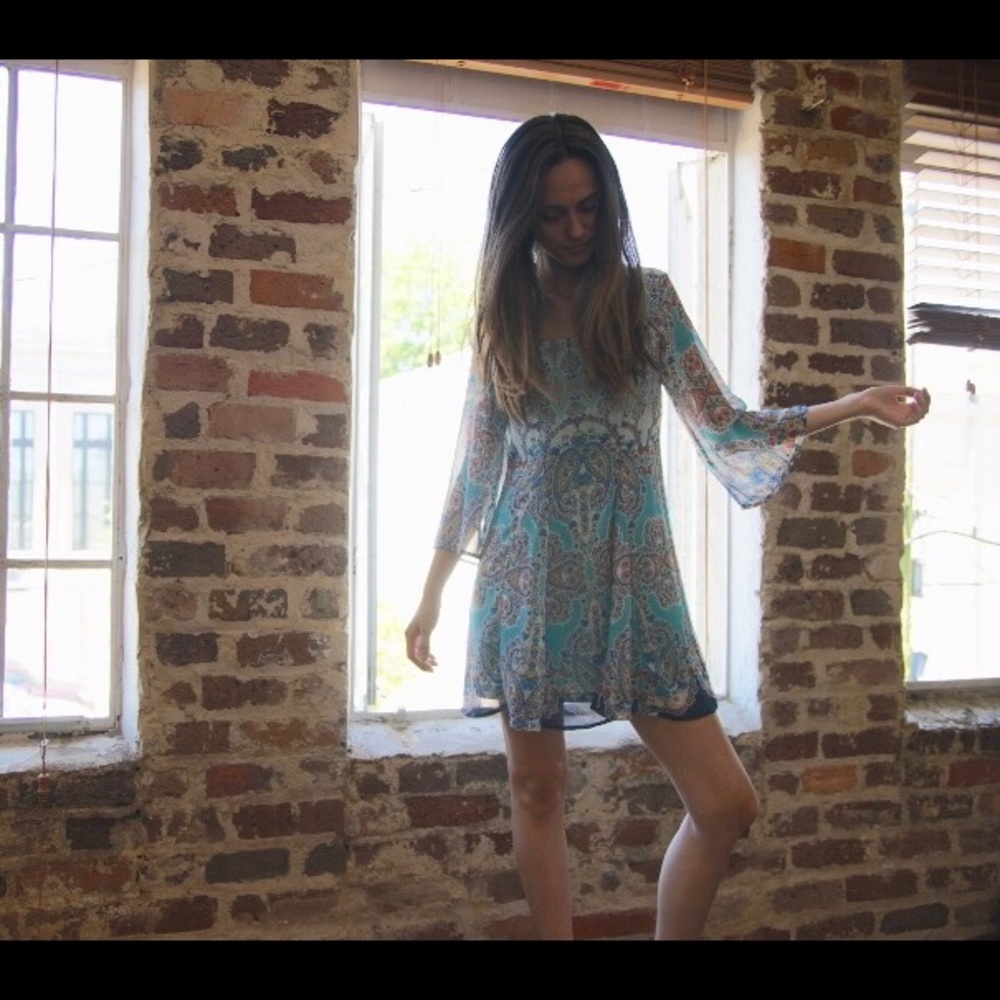 Flowy Boho Mini Dress✨
