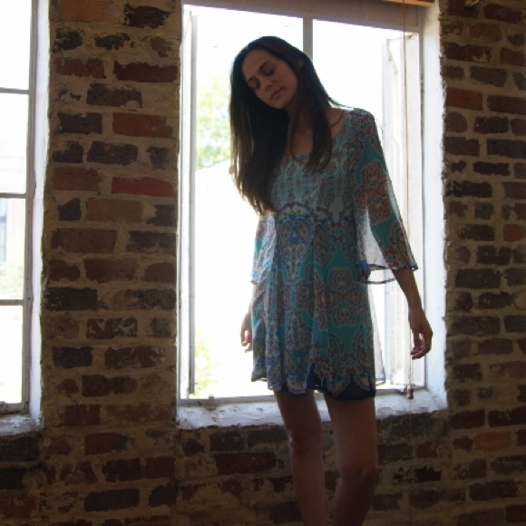 Flowy Boho Mini Dress✨ - Picture 3 of 4