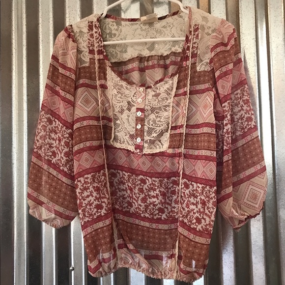 Boho Dress Top 💕 - Picture 2 of 3