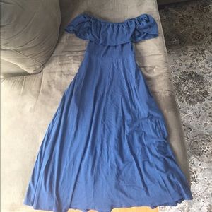 Reformation off the shoulder t length dress