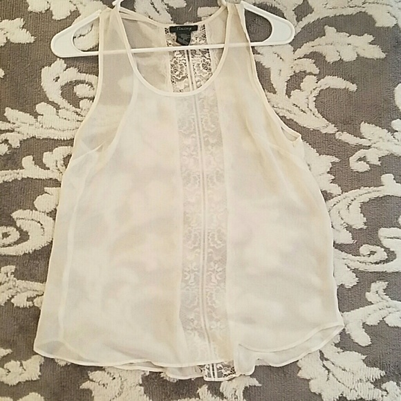 Sheer White Tank - Picture 1 of 2