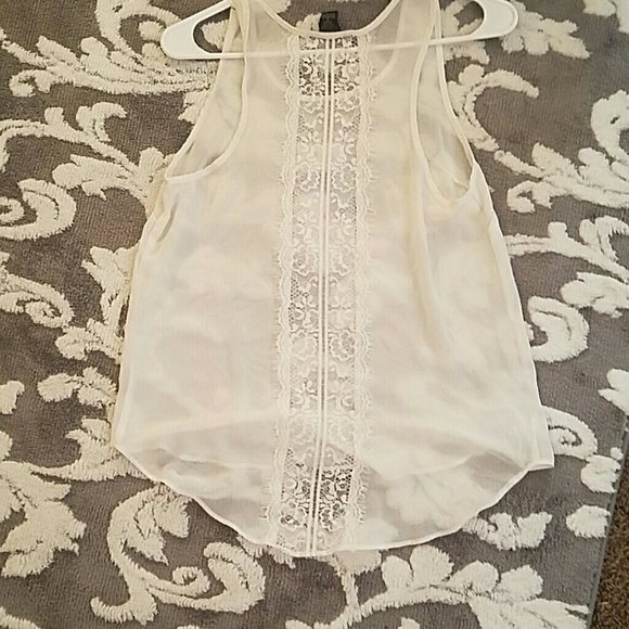 Sheer White Tank - Picture 2 of 2