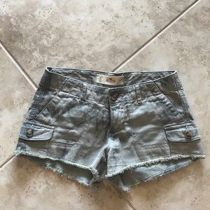 Green Hollister shorts