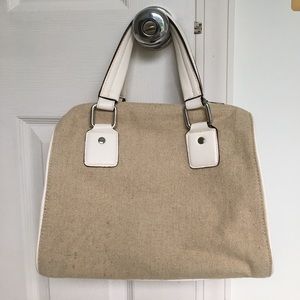 The Limited tan canvas shoulder bag