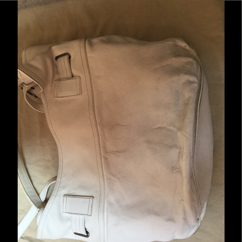 Authentic Burberry White Cross Body Handbag-Used - Picture 6 of 8