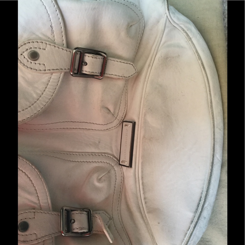 Authentic Burberry White Cross Body Handbag-Used - Picture 7 of 8