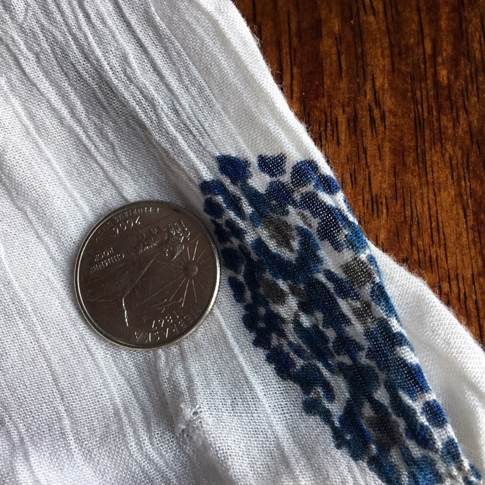 Kimono BoHo hippie gypsy floral tie waste top - Picture 7 of 7