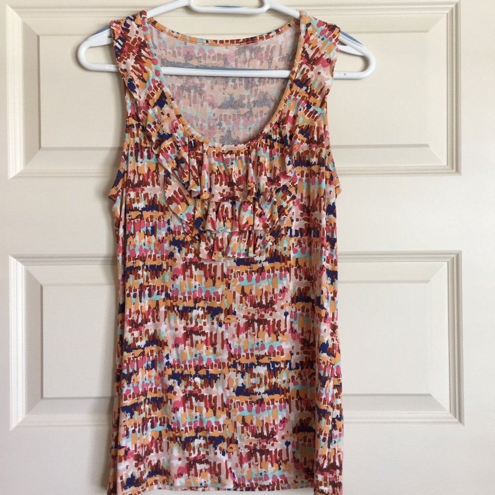 Sleeveless Ruffle Top