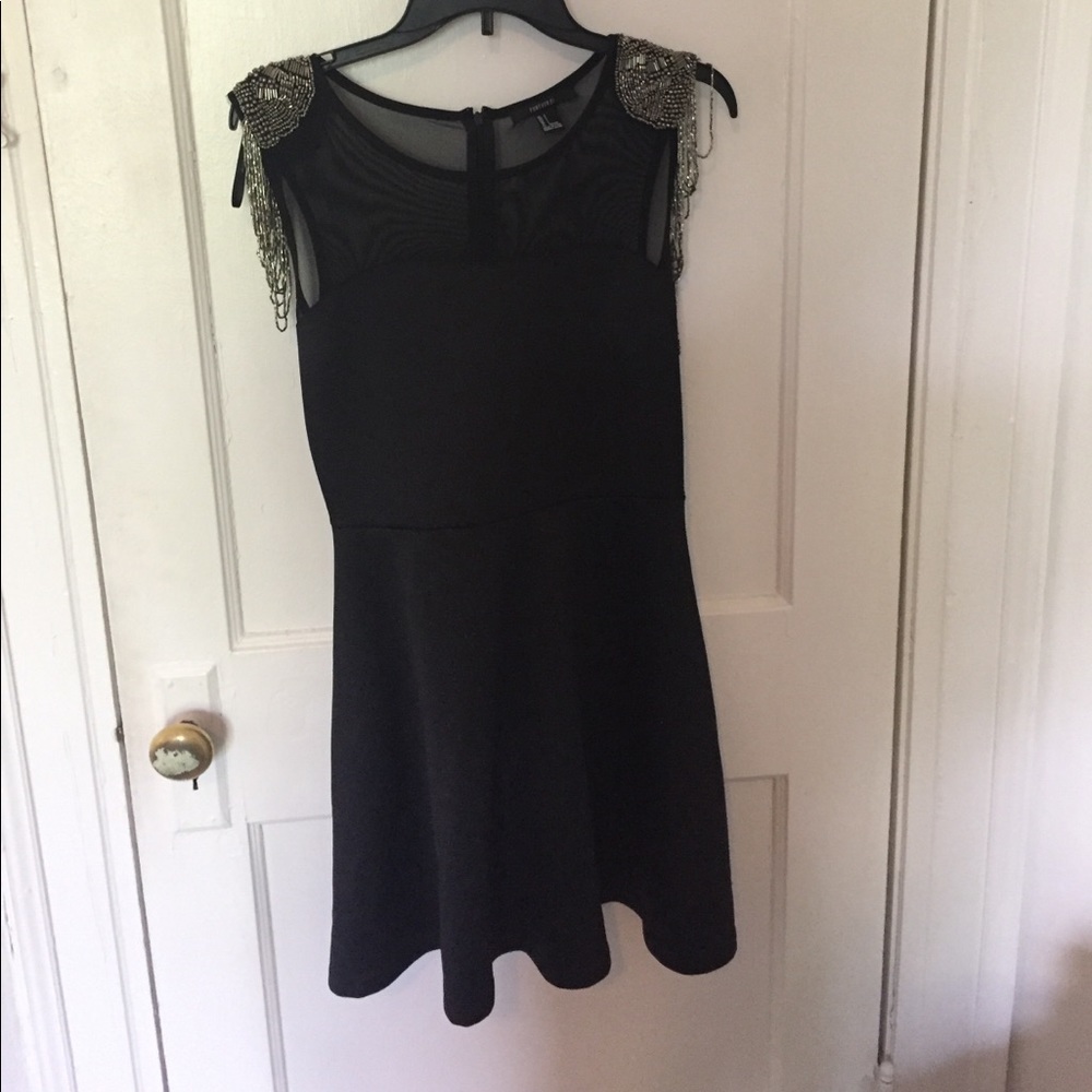 Black forever 21 skater dress