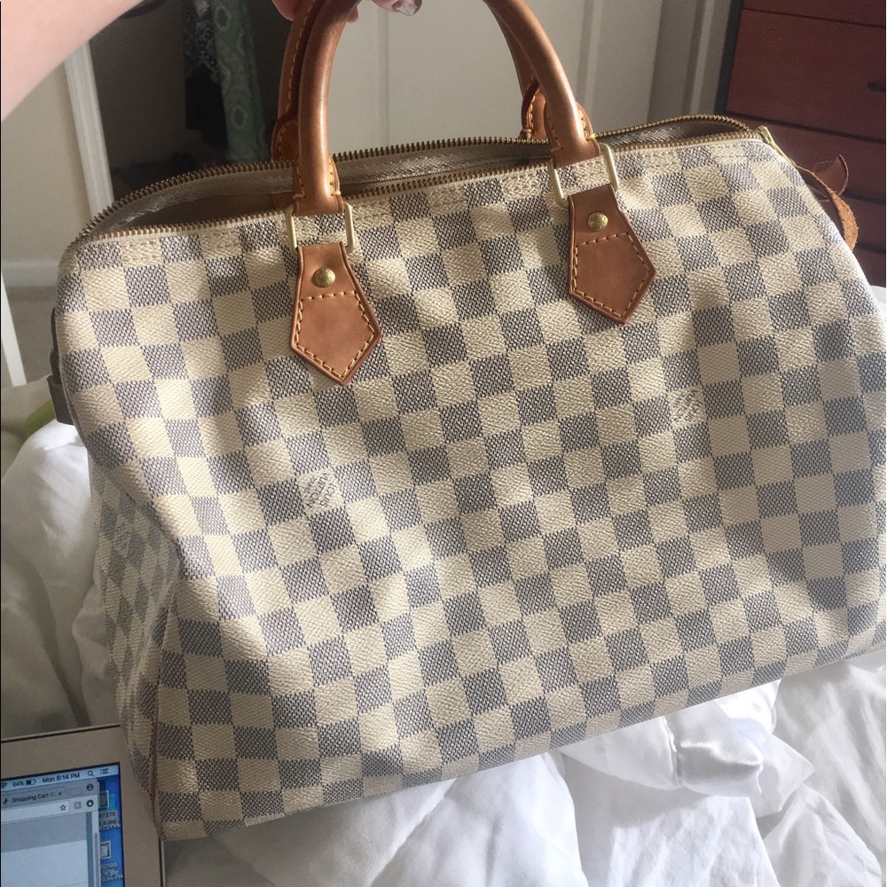 Louis Vuitton Speedy 35 in Damier Azur