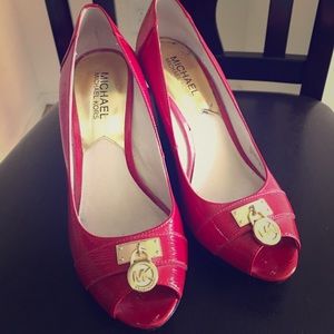 Michael Kors Cherry Red Pumps!