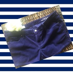 GAP 1969 blue corduroy shorts ECU Size 33
