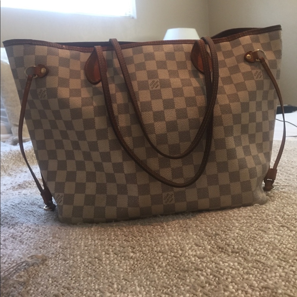 Louis Vuitton MM Neverfull Damier Azur
