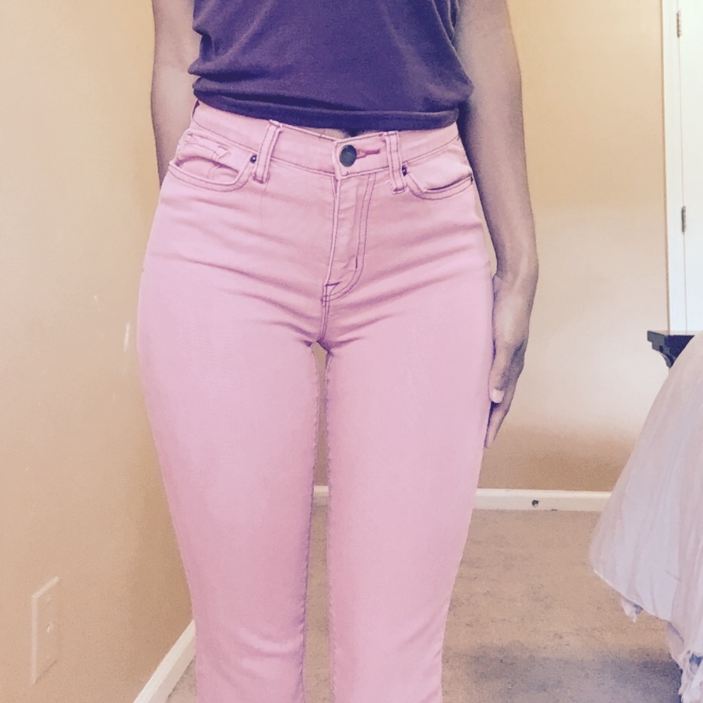 High /mid rise pink bdg pants !