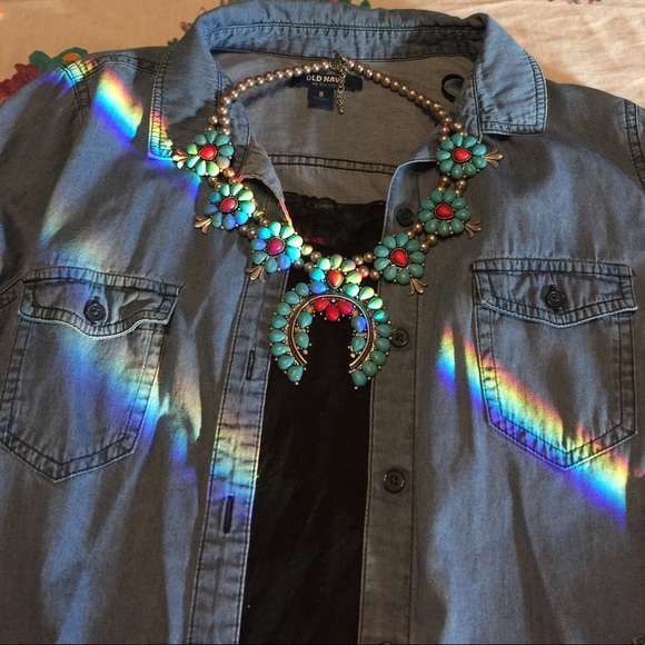 🇺🇸❤️Sale❤️🇺🇸 Old Navy Chambray Shirt - Picture 2 of 5