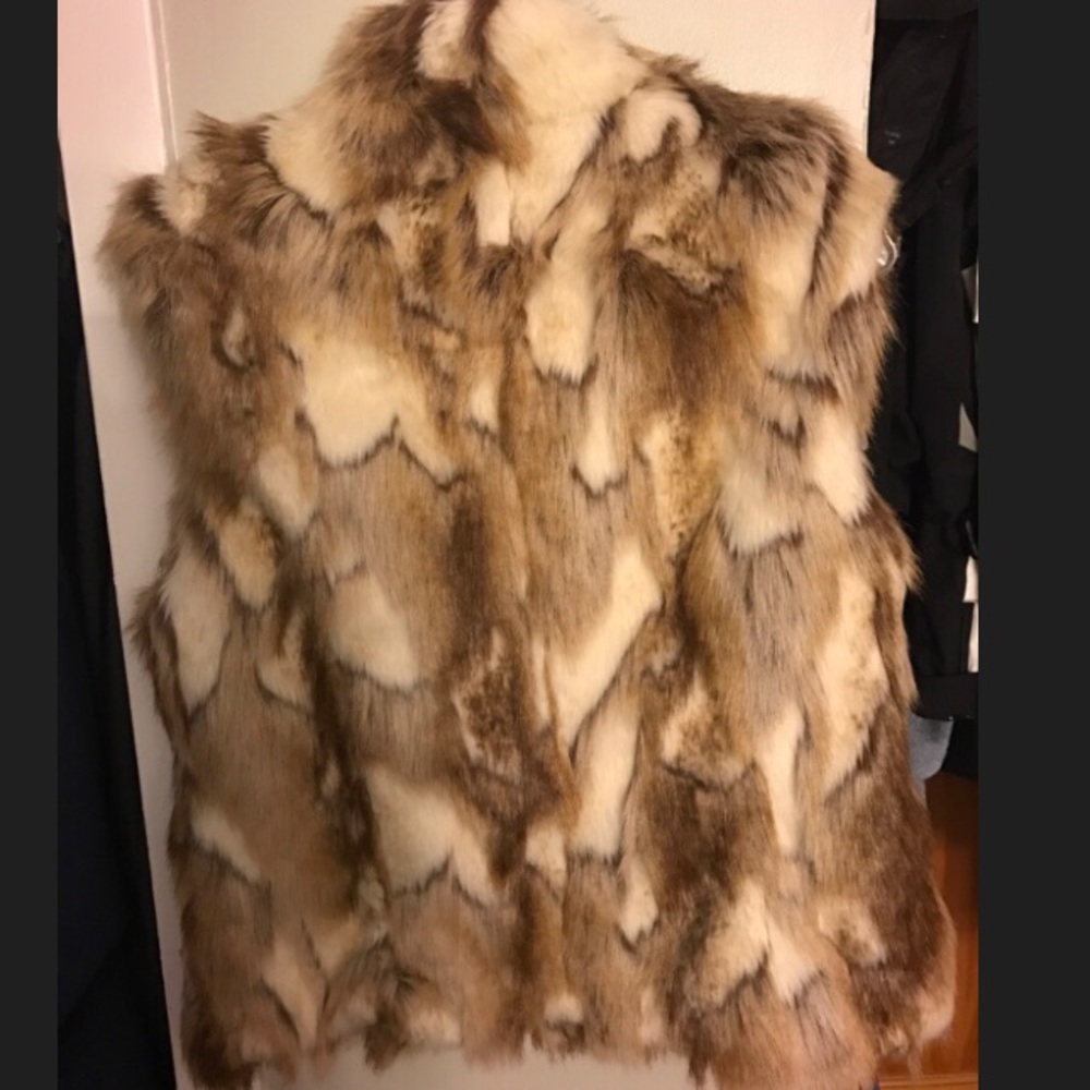 Faux fur vest