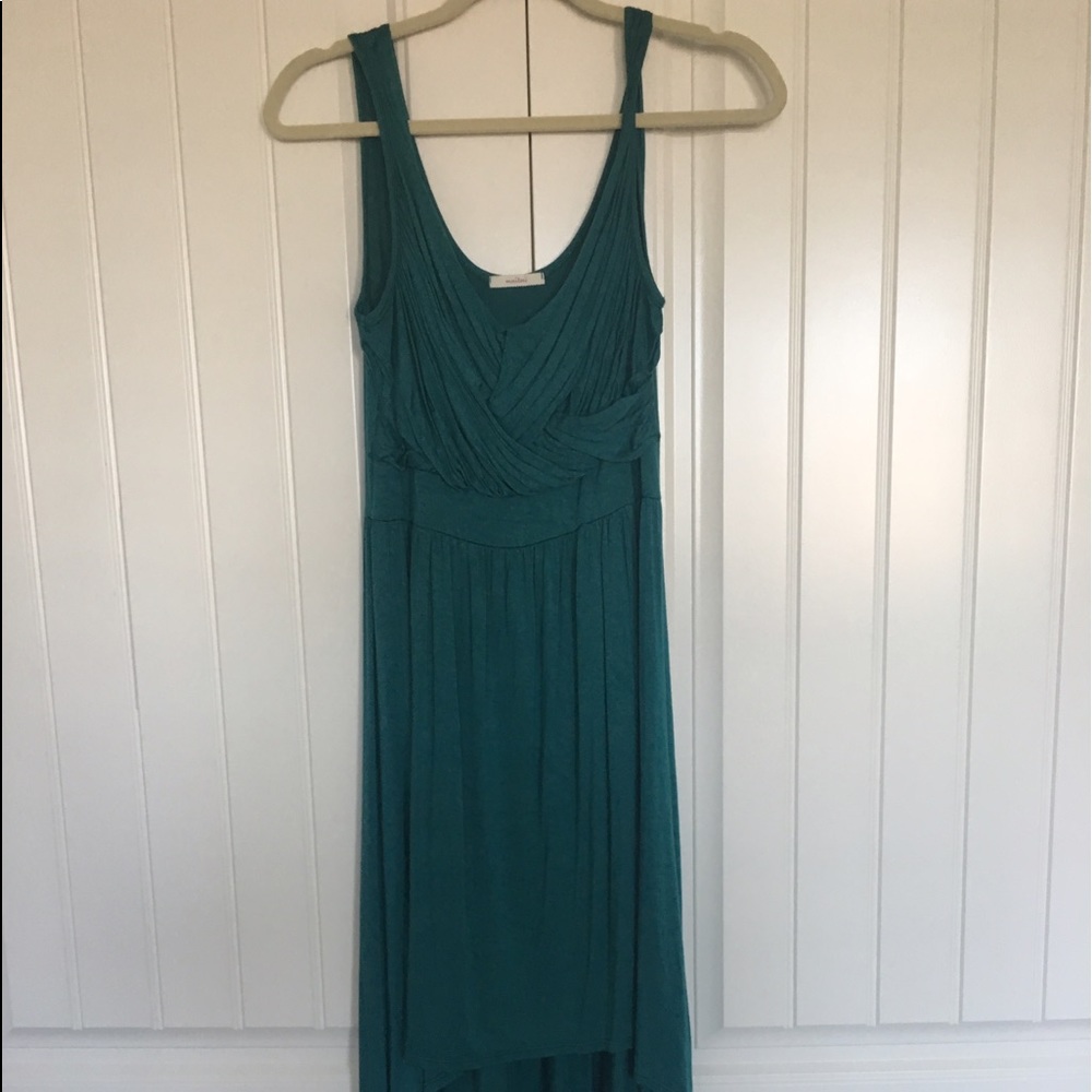 Green hi-lo dress