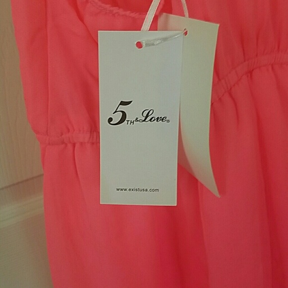 Neon pink summer dress - Picture 3 of 3