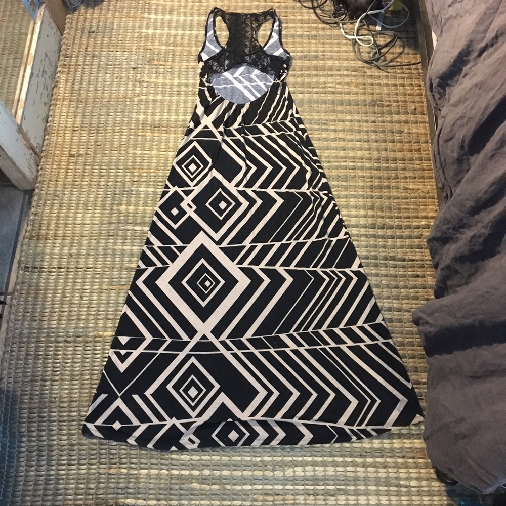 Geometric print maxi