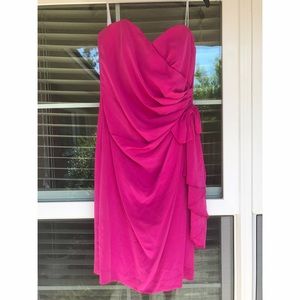 Dresses - NET VINTAGE Hot Pink Strapless Dress Dresses - NET VINTAGE Hot Pink Strapless Dress