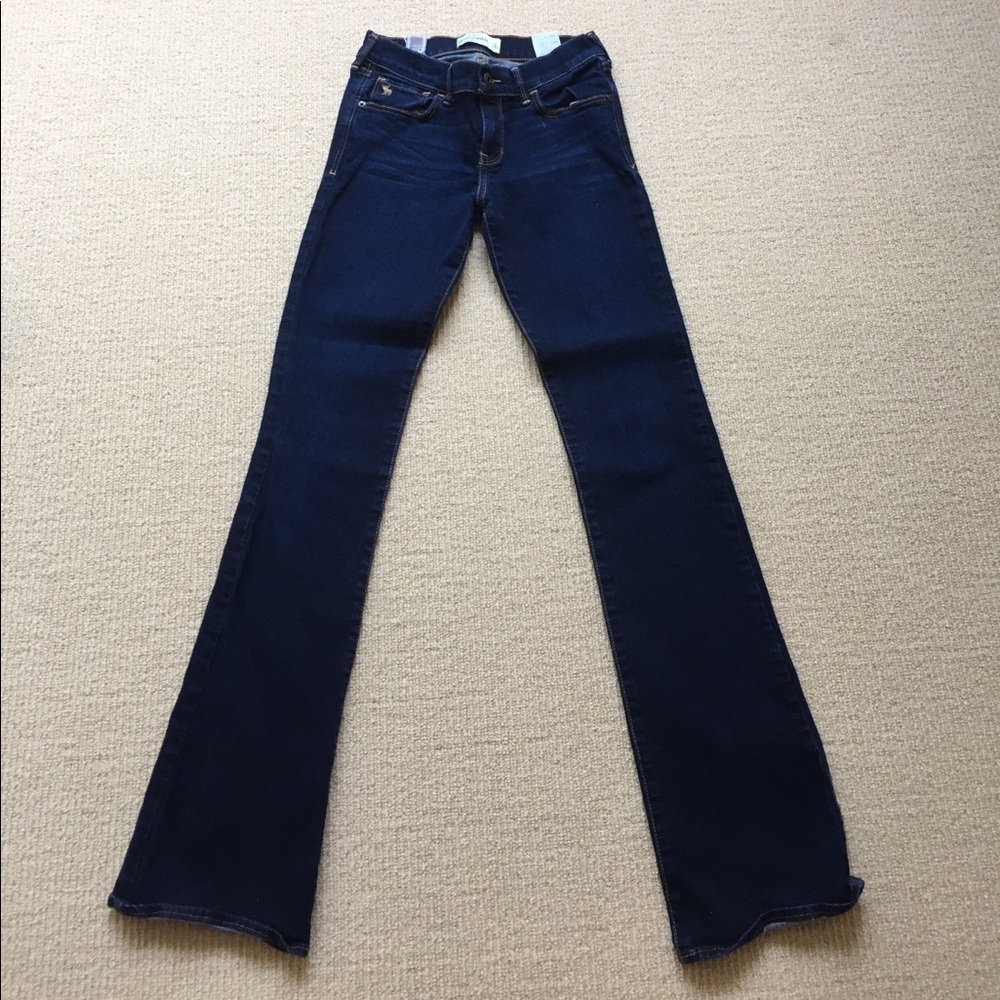 blue bootcut jeans