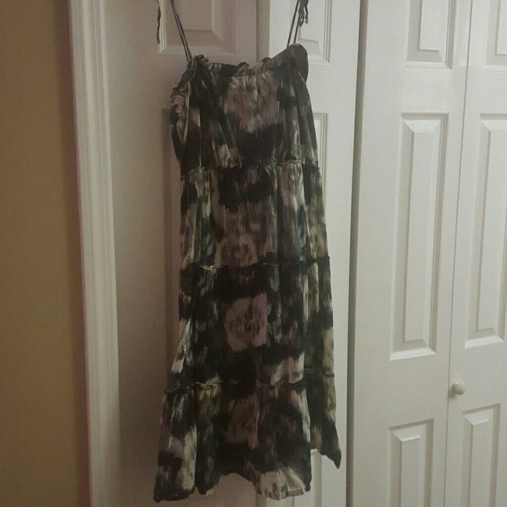 cute tiered printed summer dress