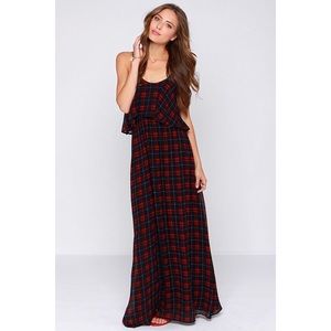 Plaid maxi dress from from necessary clothing NWT