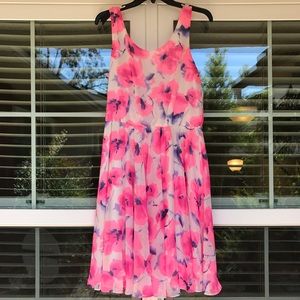 Betsey Johnson Dresses - Neon Pink Floral Dress Betsey Johnson Dresses - Neon Pink Floral Dress