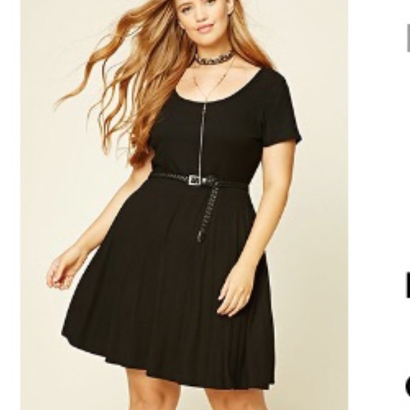 Forever 21 Dresses & Skirts - Black dress with belt